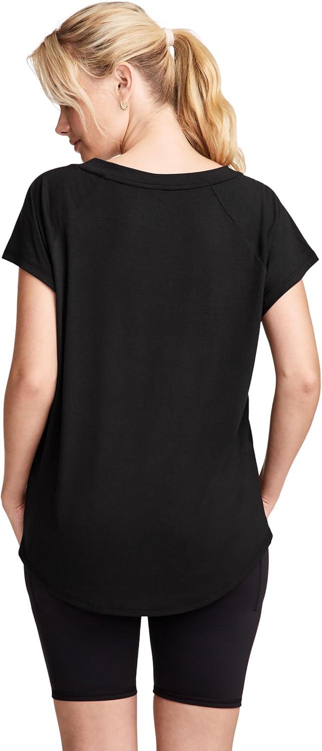 imageJockey Womens Activewear EverActive Oversized TeeBlack