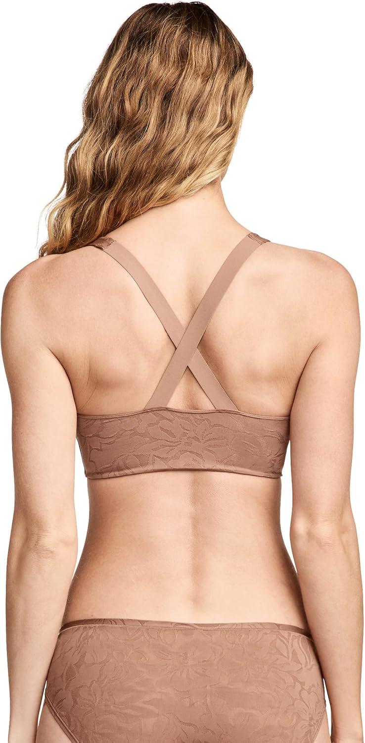 imageJockey Womens Bra Smooth Touch Lace BraletteAlmond