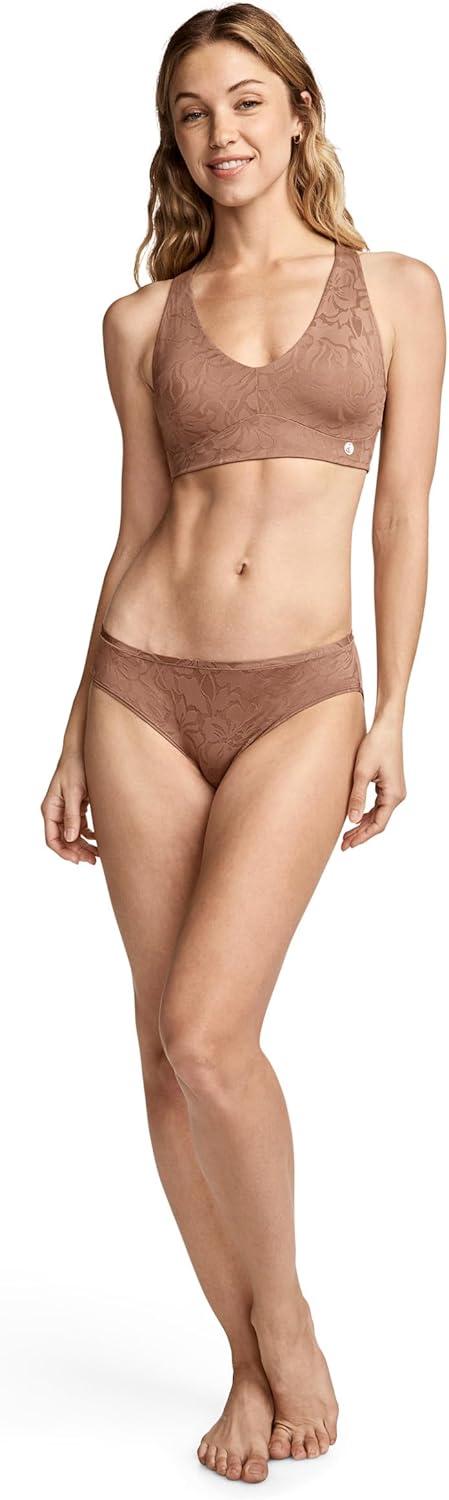 imageJockey Womens Bra Smooth Touch Lace BraletteAlmond