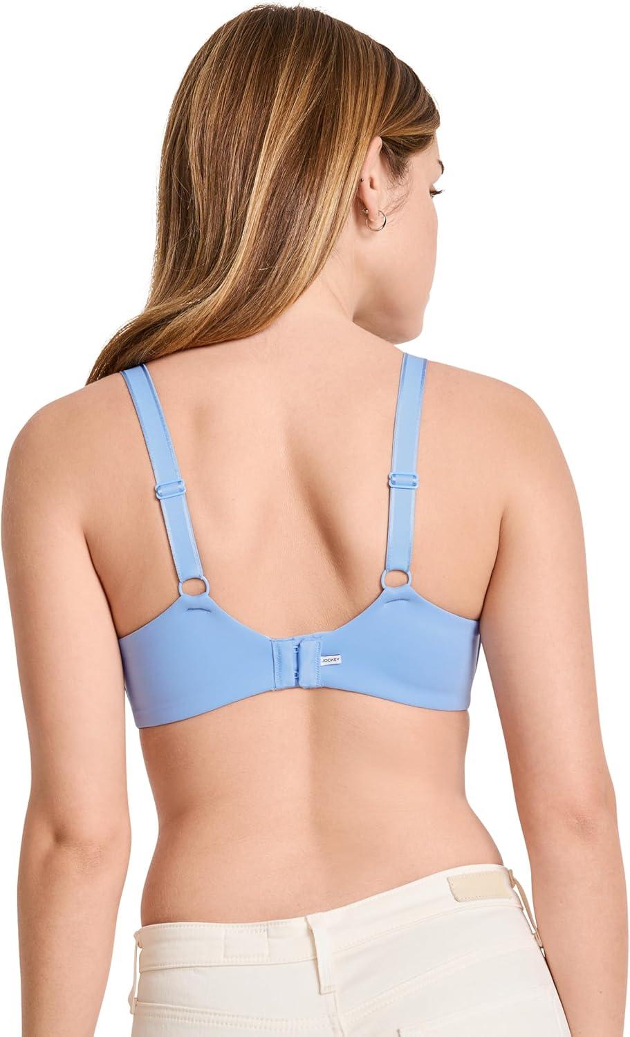 imageJockey Womens Bra Smooth amp Sleek Lace Full Coverage Wirefree TShirt Bra