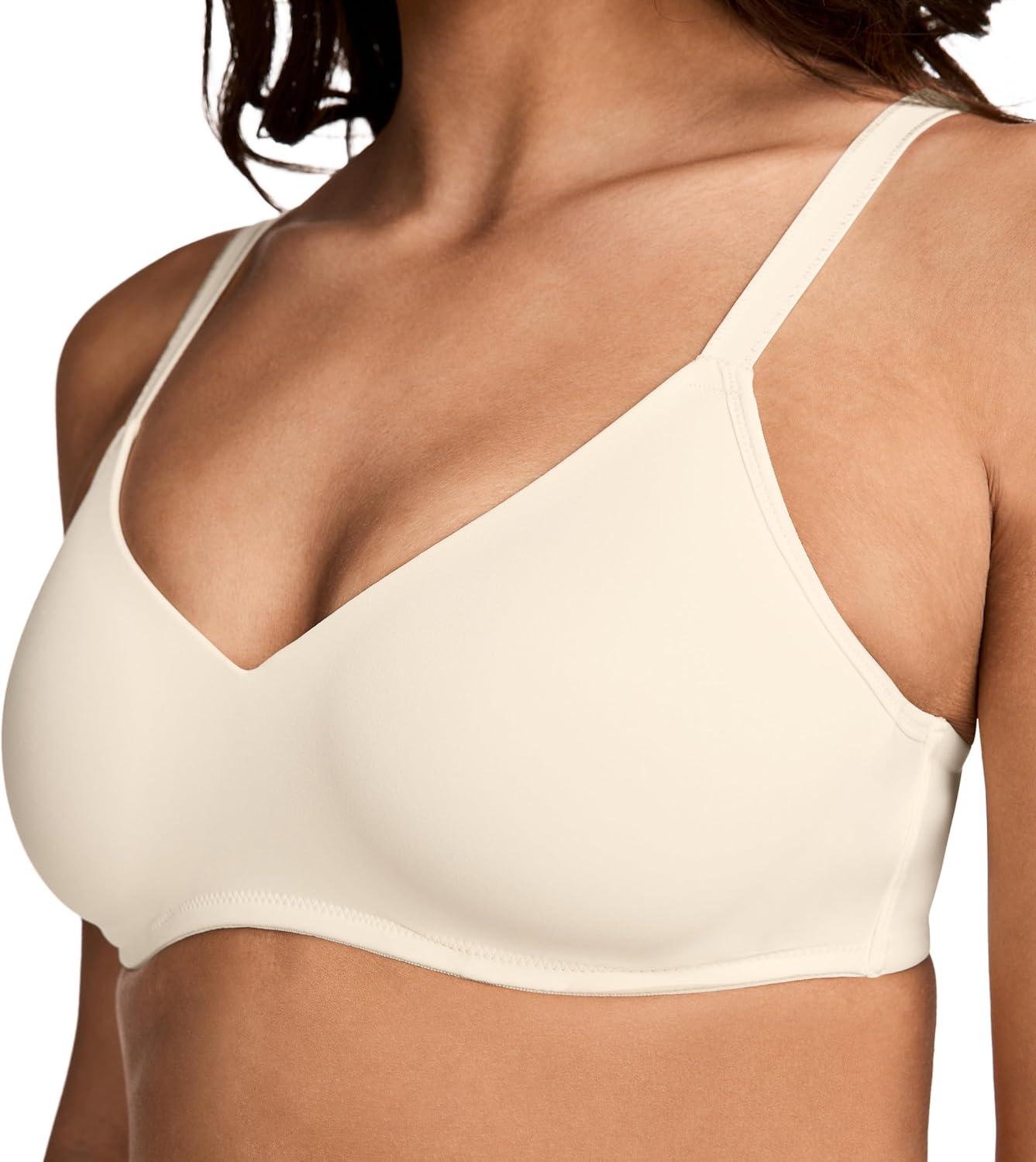 imageJockey Womens Bra Smooth amp Sleek Microfiber Full Coverage Wirefree TShirt BraFawn