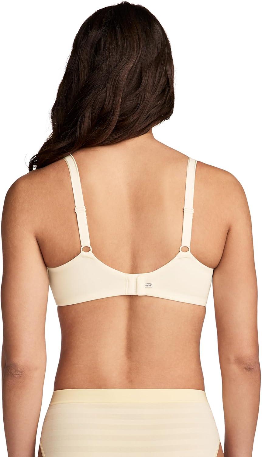imageJockey Womens Bra Smooth amp Sleek Microfiber Full Coverage Wirefree TShirt BraFawn
