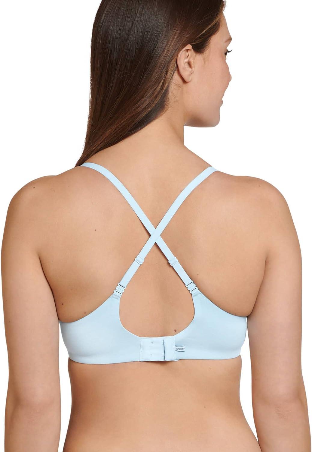 imageJockey Womens Bra Smooth amp Sleek Supersoft Demi Coverage Underwire TShirt BraIceberg
