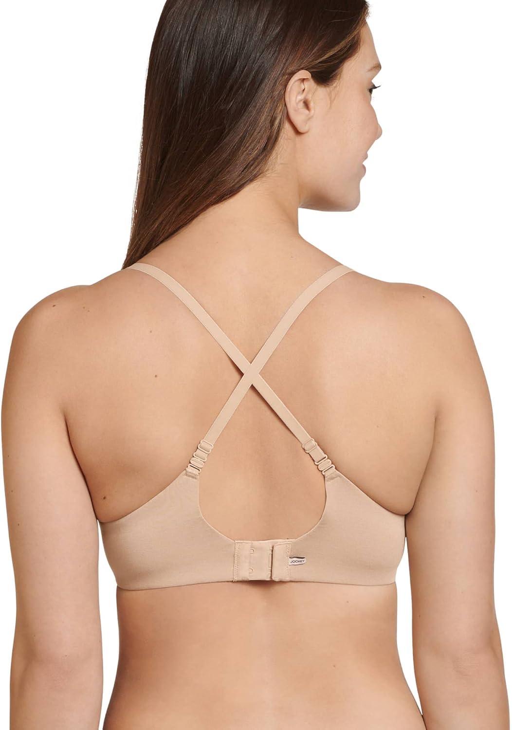 imageJockey Womens Bra Smooth amp Sleek Supersoft Demi Coverage Underwire TShirt BraLight