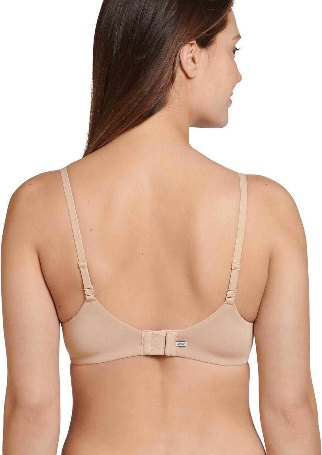 imageJockey Womens Bra Smooth amp Sleek Supersoft Demi Coverage Underwire TShirt BraLight