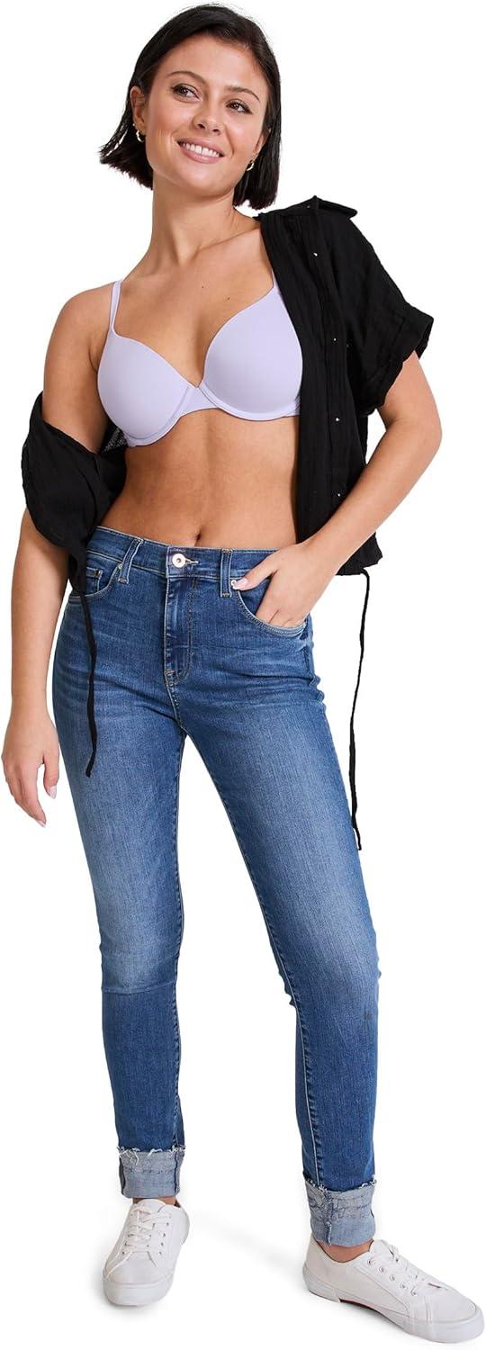 imageJockey Womens Bra Smooth amp Sleek Supersoft Demi Coverage Underwire TShirt BraViolet Veil