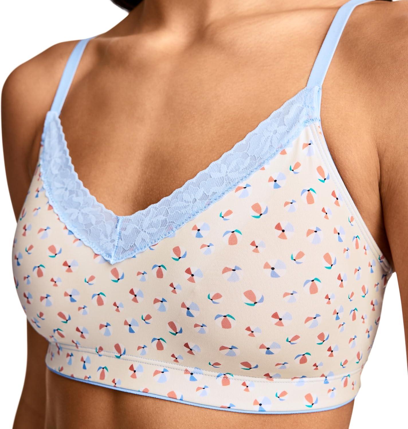 imageJockey Womens Bra Soft Stretch Lace Microfiber BraletteBeach Ball