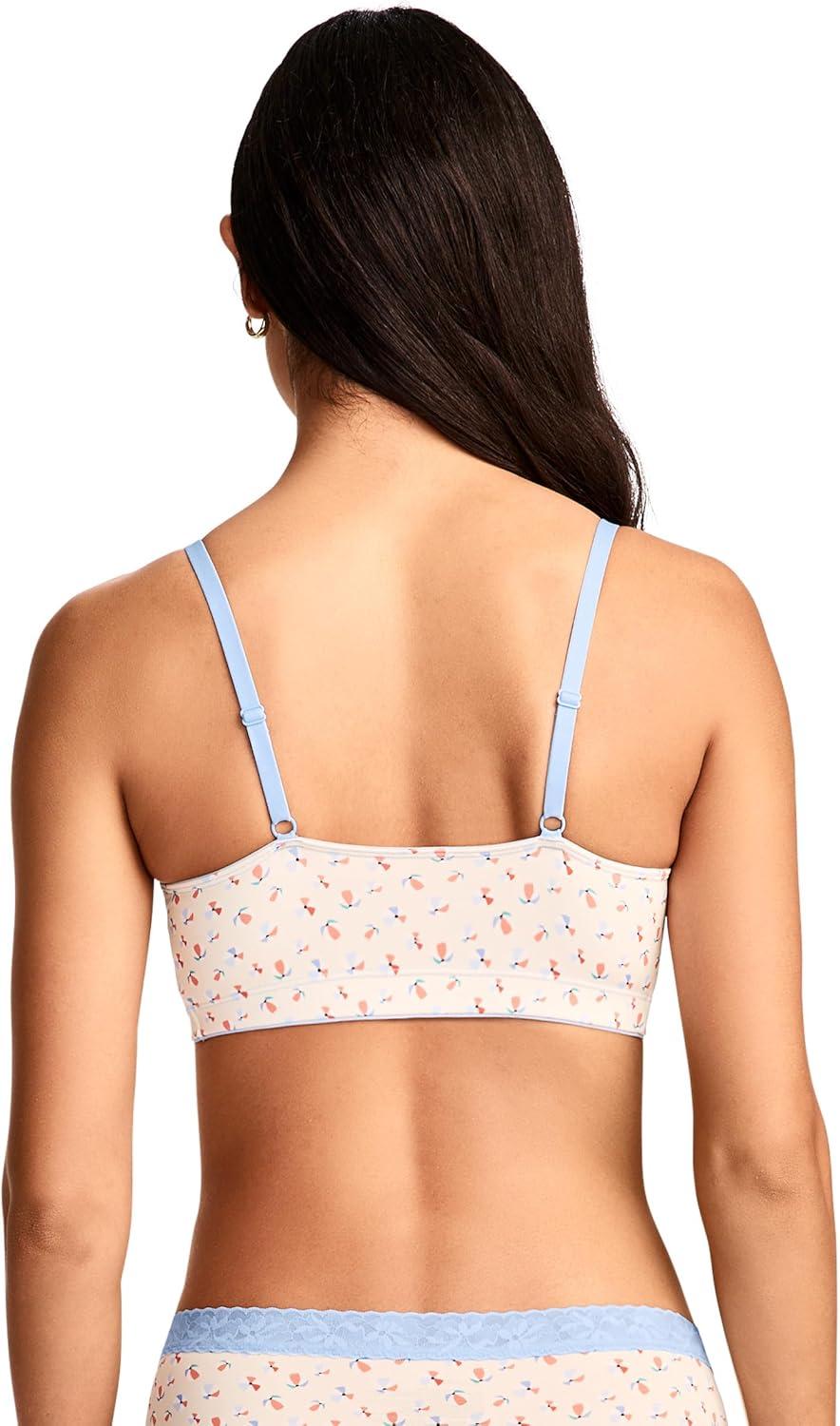 imageJockey Womens Bra Soft Stretch Lace Microfiber BraletteBeach Ball
