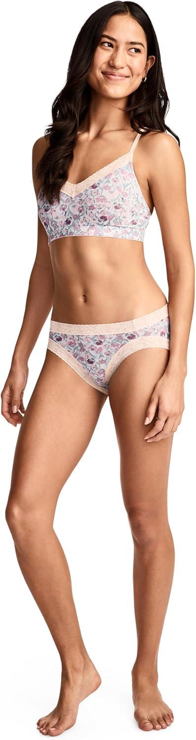 imageJockey Womens Bra Soft Stretch Lace Microfiber BraletteFlower Field
