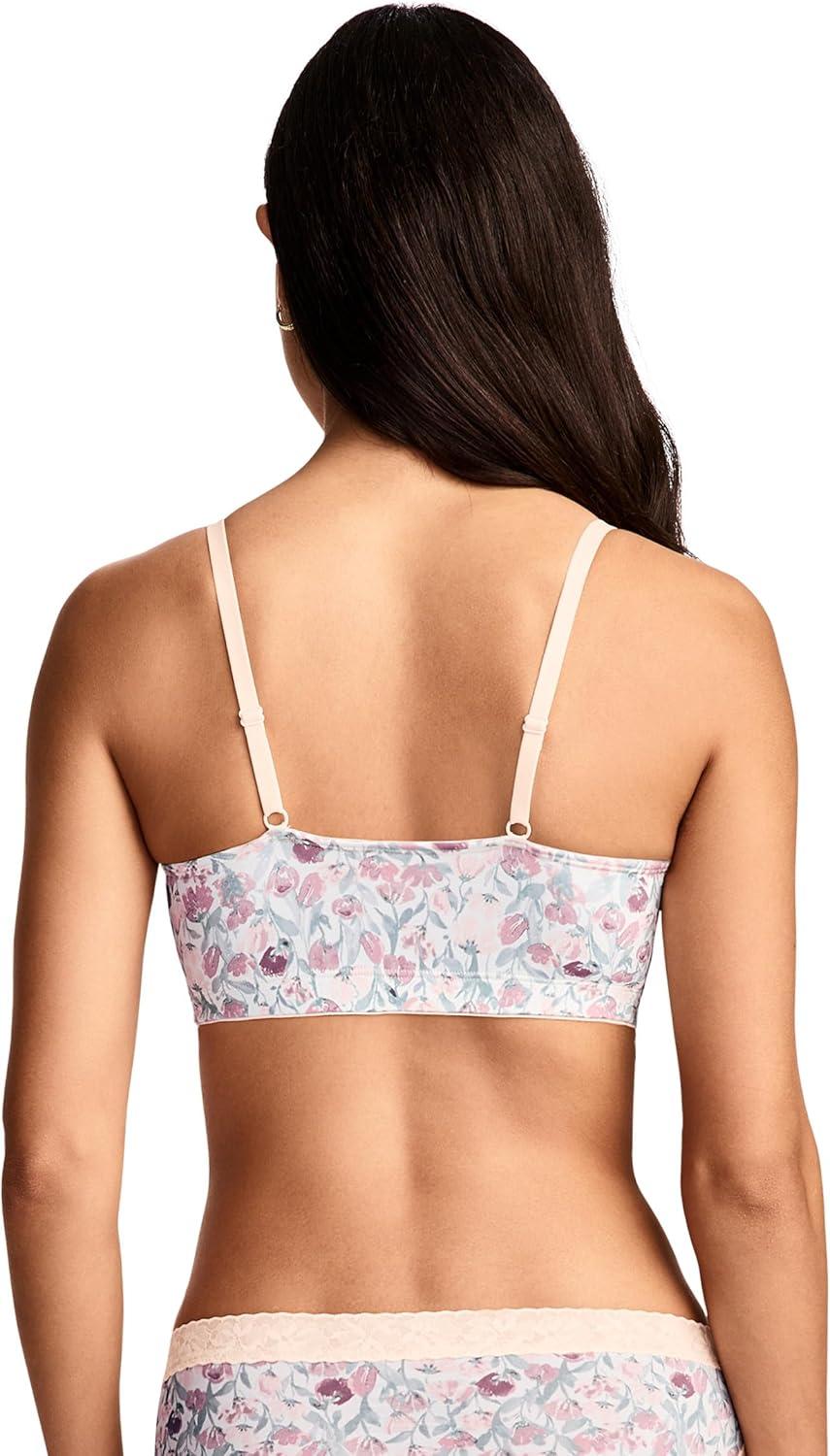 imageJockey Womens Bra Soft Stretch Lace Microfiber BraletteFlower Field