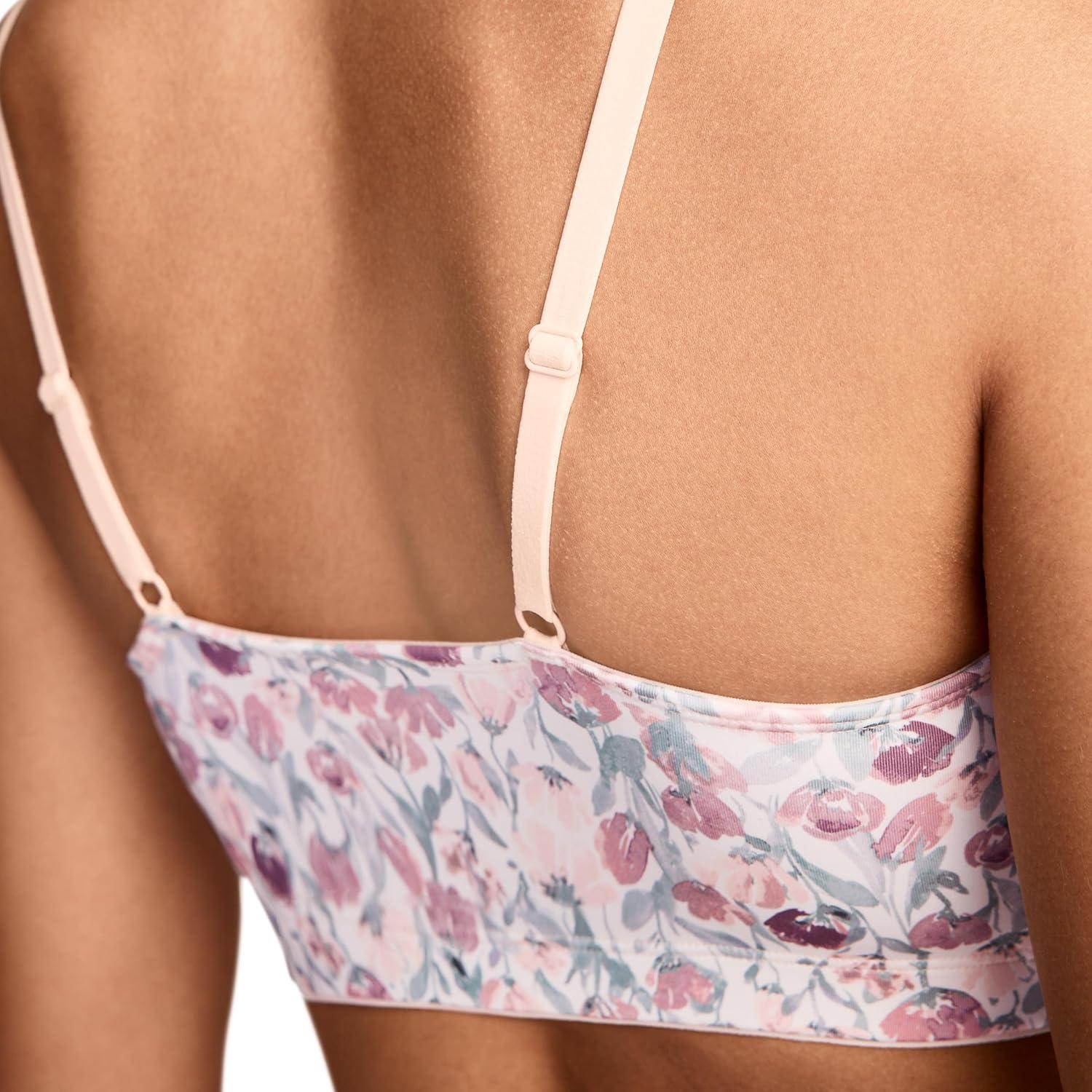 imageJockey Womens Bra Soft Stretch Lace Microfiber BraletteFlower Field