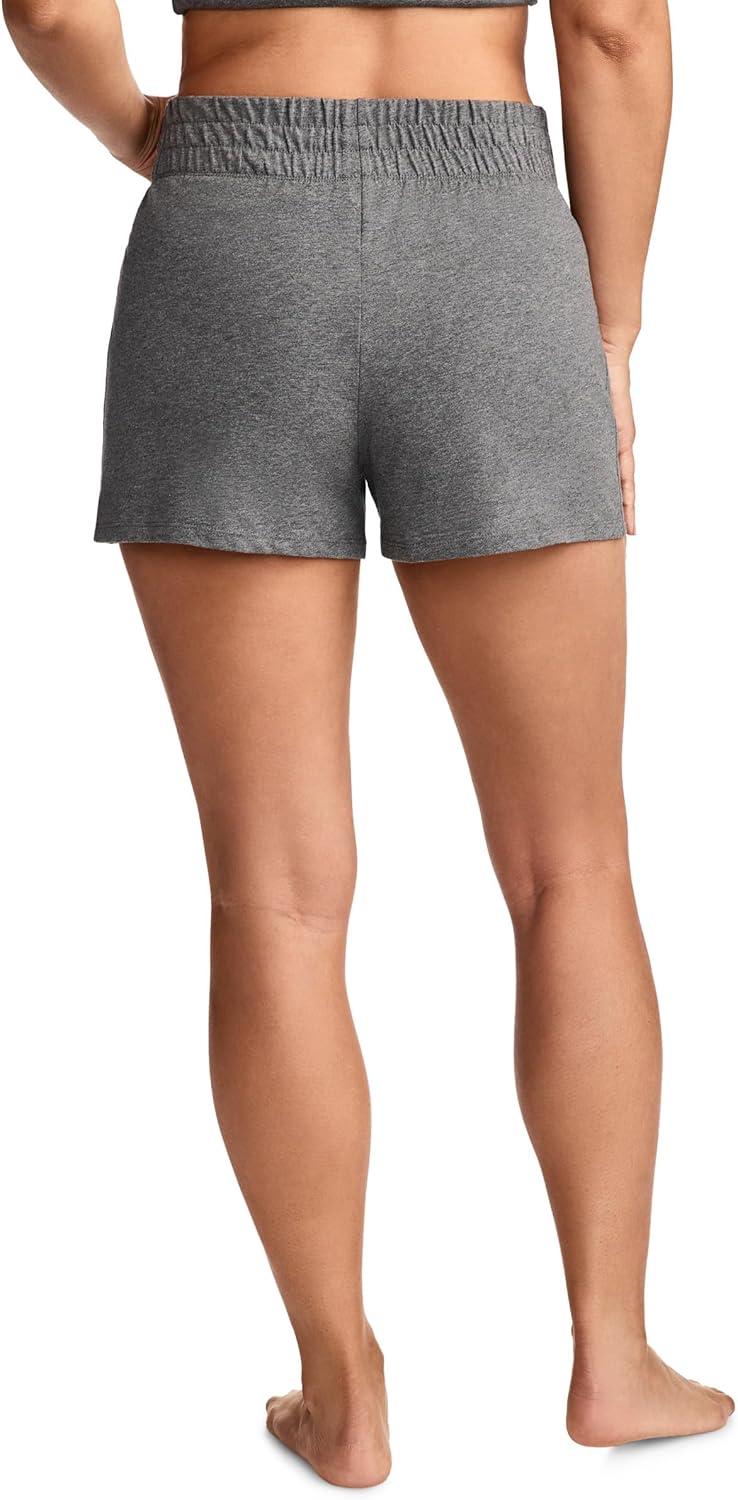 imageJockey Womens Loungewear Organic Cotton Stretch ShortSteel Heather