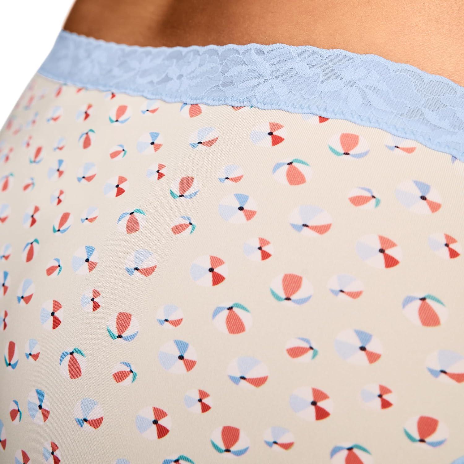 imageJockey Womens Underwear Soft Stretch Lace Microfiber BikiniBeach Ball