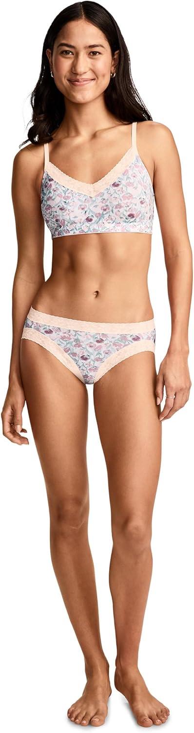imageJockey Womens Underwear Soft Stretch Lace Microfiber BikiniFlower Field