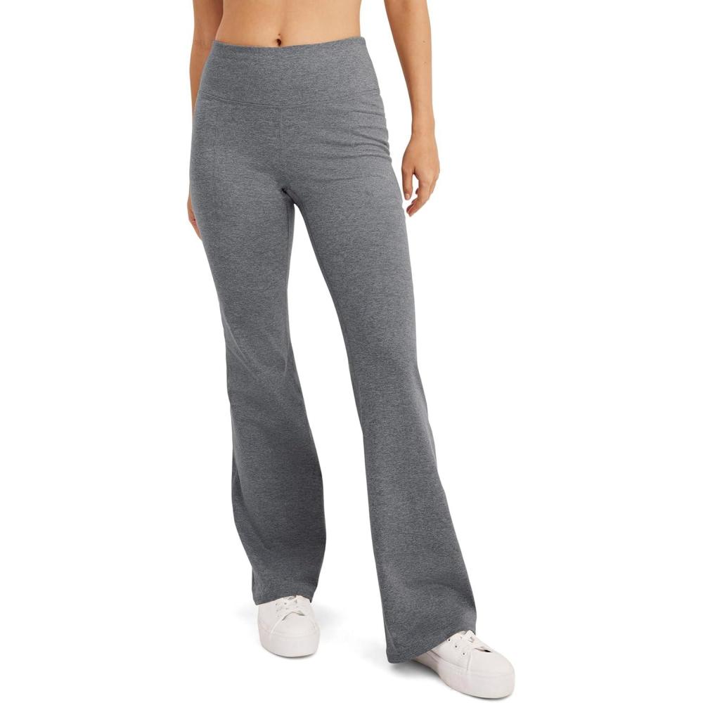 imageJockey Womens Activewear EverActive High Rise Flare LeggingBattleship Grey