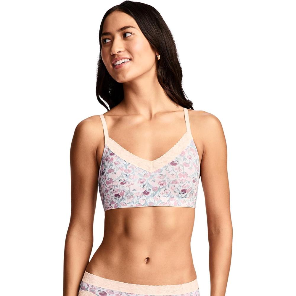 imageJockey Womens Bra Soft Stretch Lace Microfiber BraletteFlower Field