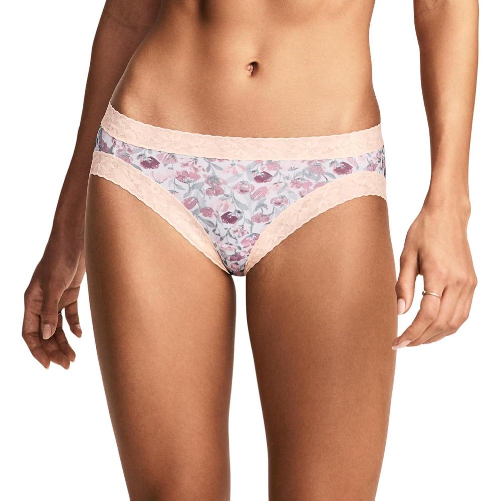 imageJockey Womens Underwear Soft Stretch Lace Microfiber BikiniFlower Field