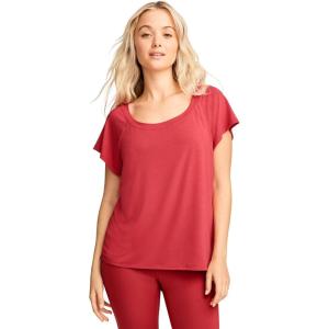 Jockey Women’s Activewear EverActive Oversized Tee(Dragonfruit Red)