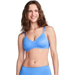Jockey Women’s Bra Smooth & Sleek Microfiber Full Coverage Wirefree T-Shirt Bra(Crisp Blue)