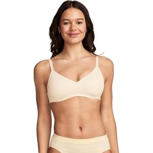 Jockey Women’s Bra Smooth & Sleek Microfiber Full Coverage Wirefree T-Shirt Bra(Fawn)