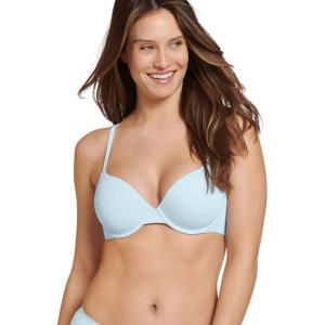 Jockey Women’s Bra Smooth & Sleek Supersoft Demi Coverage Underwire T-Shirt Bra(Iceberg)