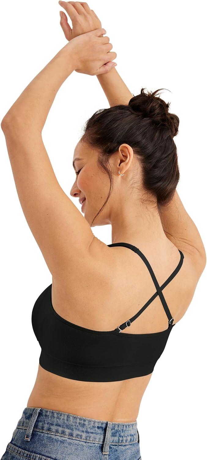 imageJockey Womens Bra Seamfree Support BraletteBlack