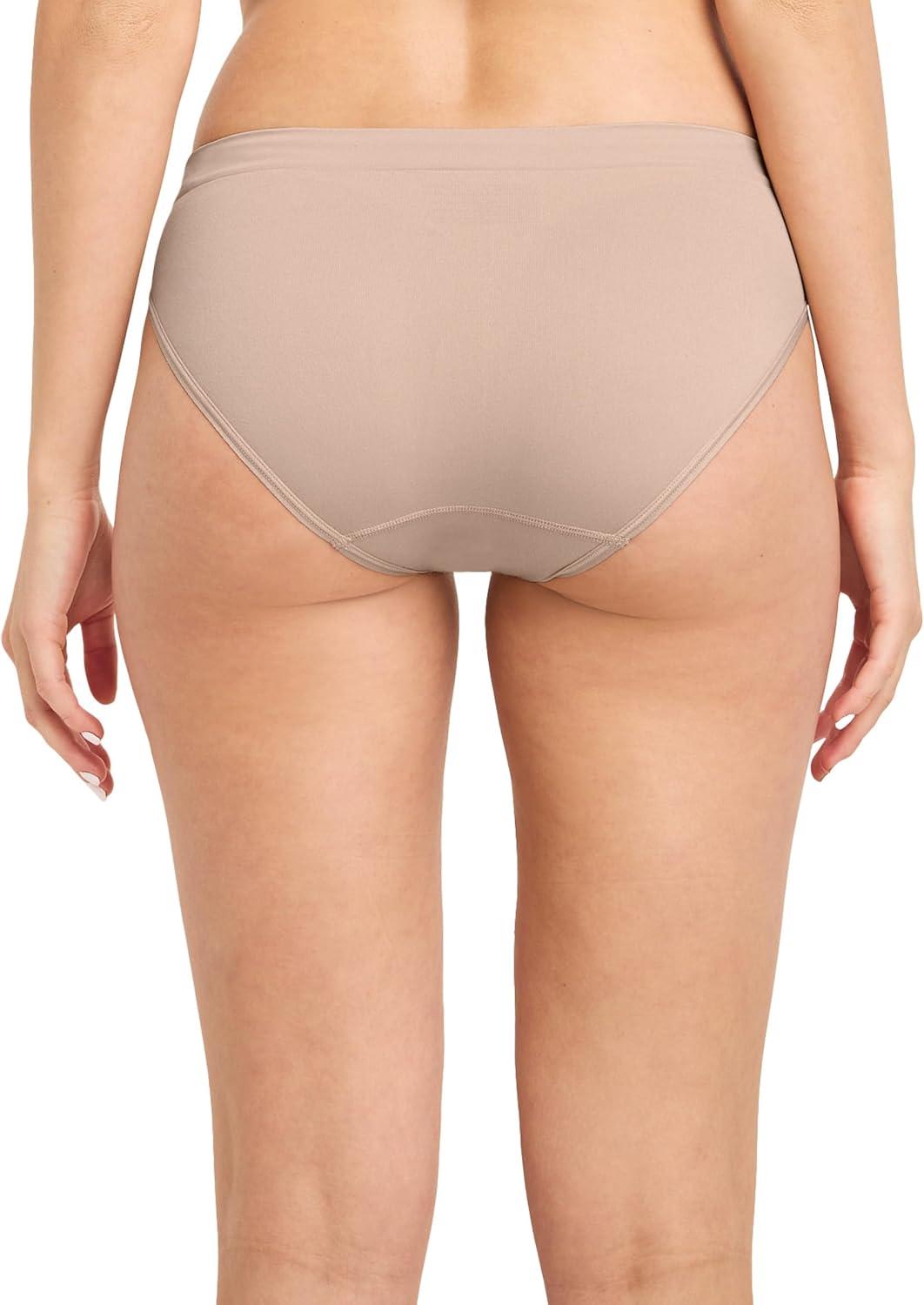 imageJockey Womens Underwear Seamfree Bikini 3 PackLightCoral MistLight