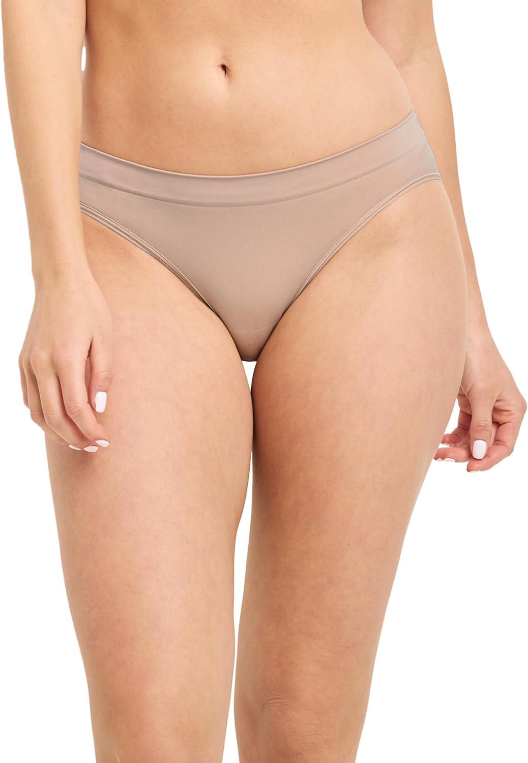 imageJockey Womens Underwear Seamfree Bikini 3 PackLightCoral MistLight