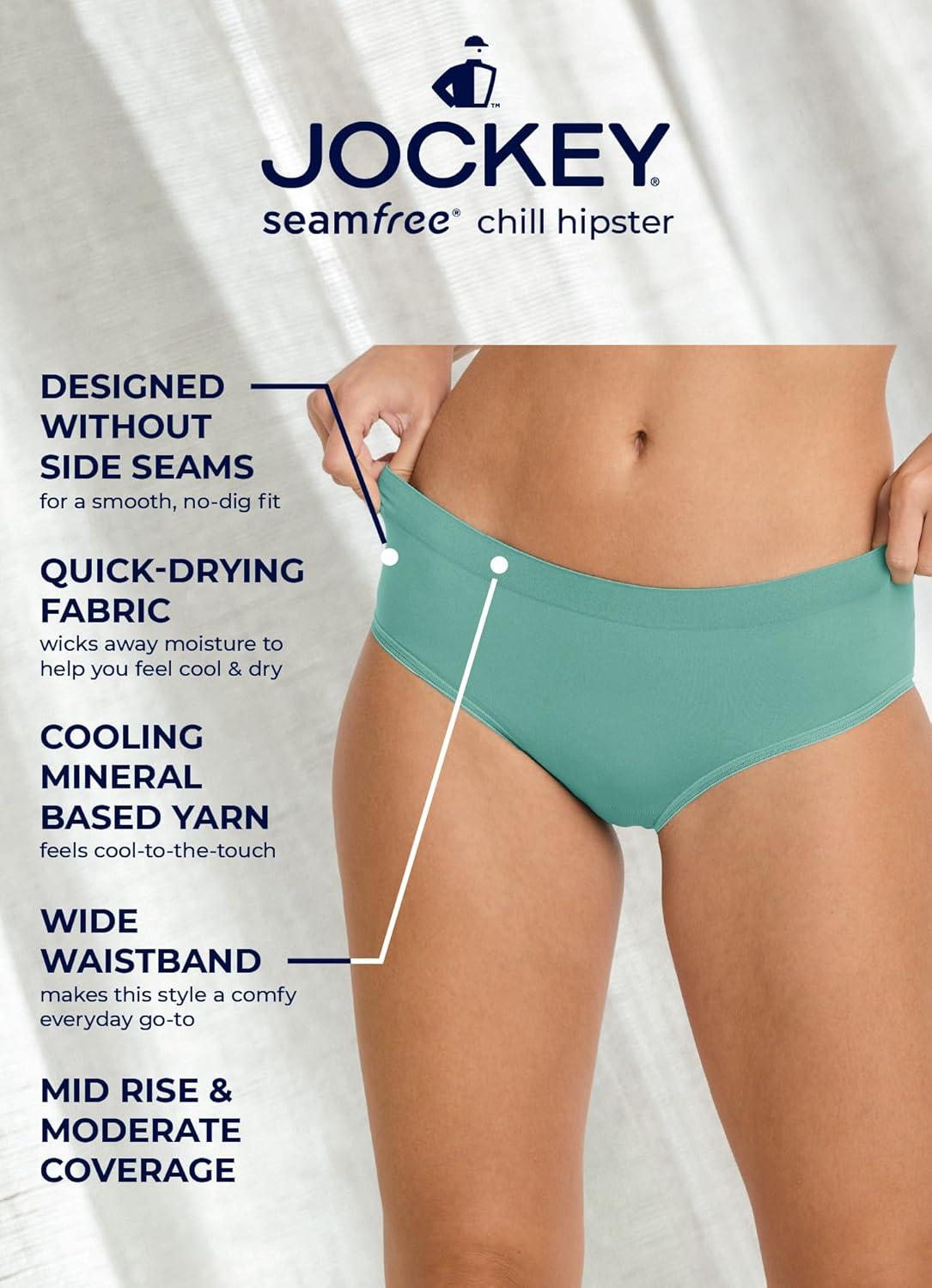 imageJockey Womens Underwear Seamfree Chill HipsterBrilliant Blue