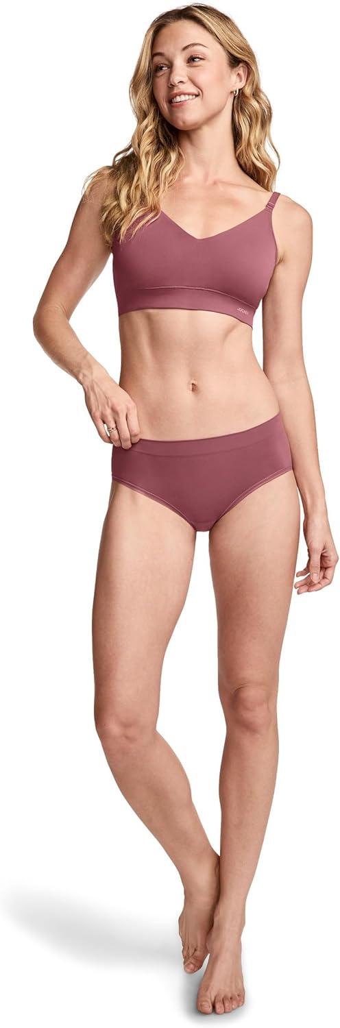imageJockey Womens Underwear Seamfree Chill HipsterDusty Mauve