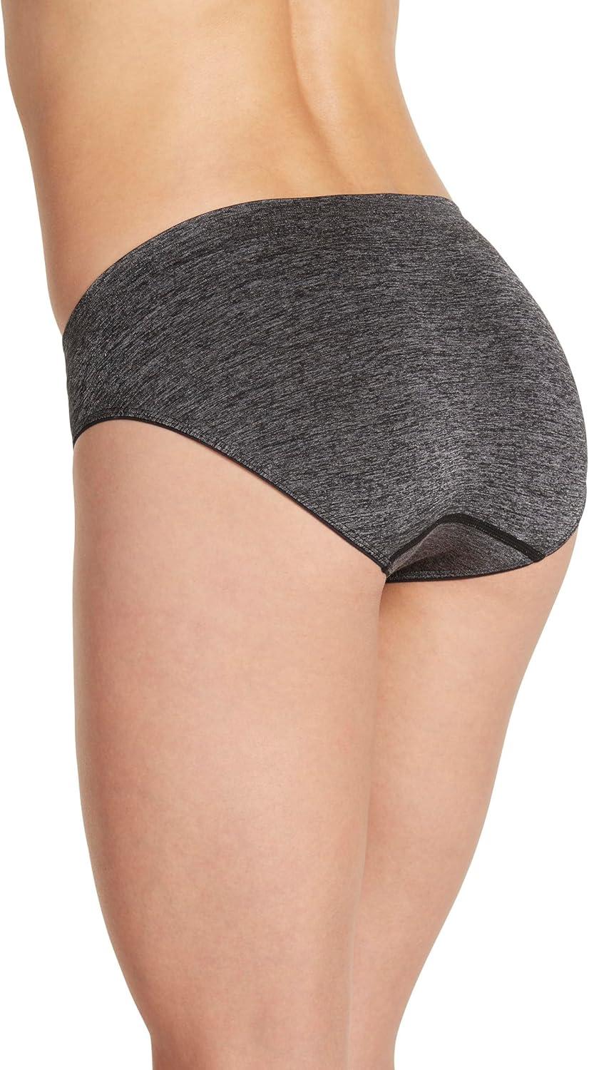 imageJockey Womens Underwear Smooth amp Shine Seamfree BikiniBlack Heather