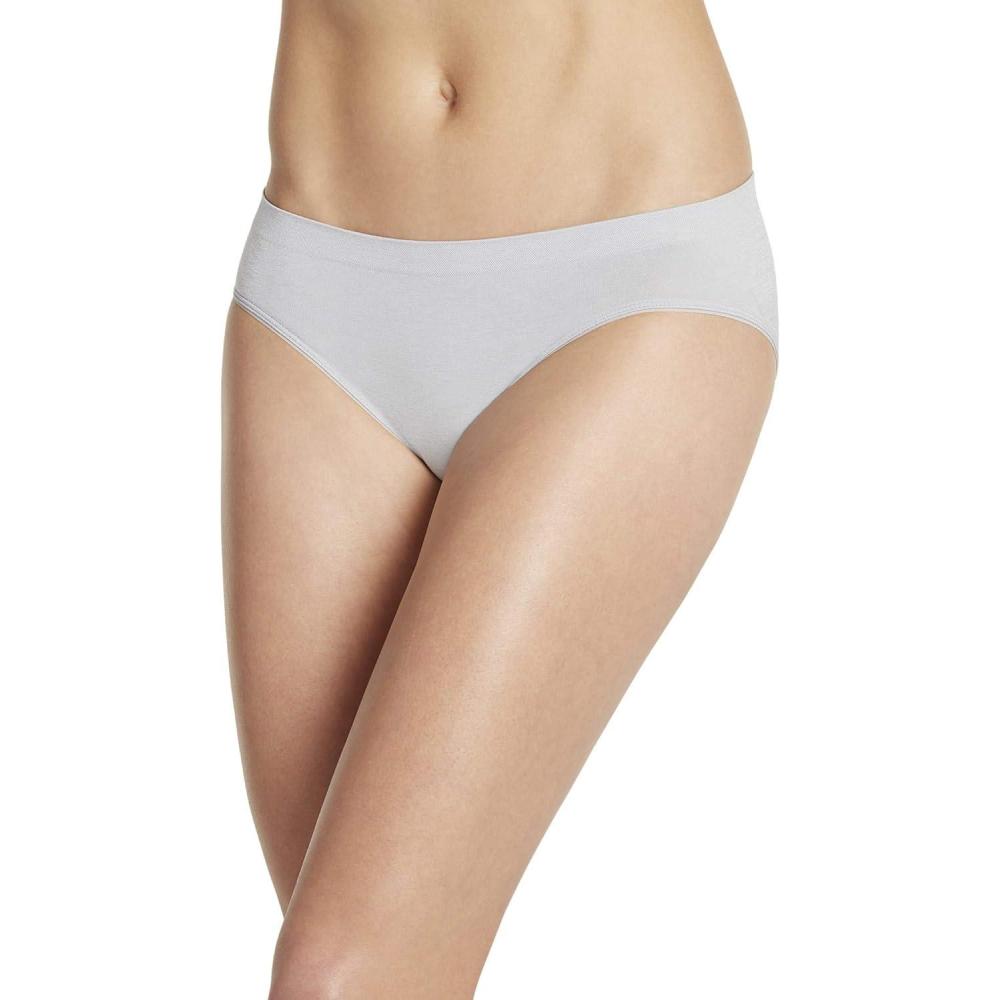imageJockey Womens Underwear Smooth amp Shine Seamfree BikiniGrey Stargazer