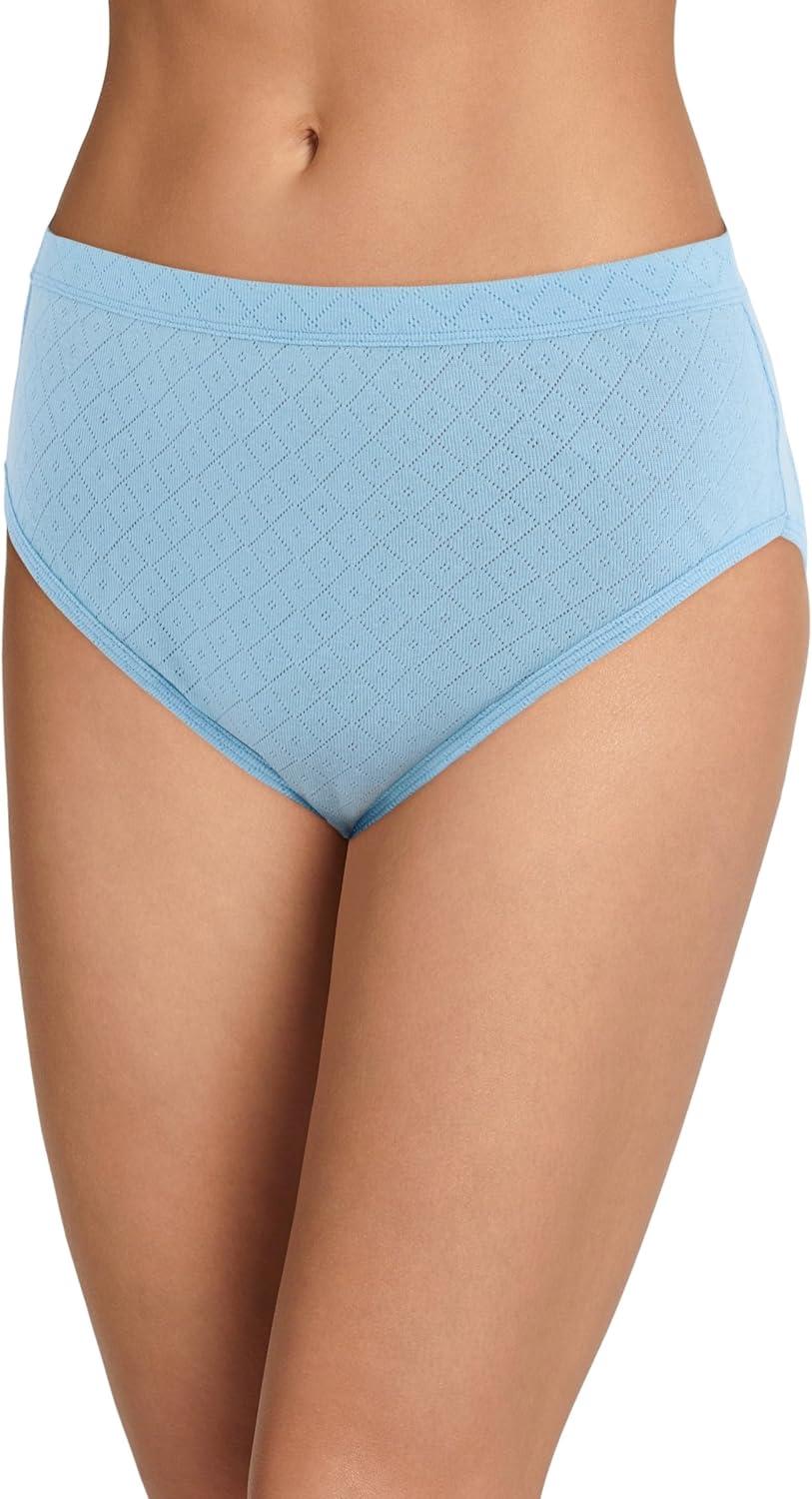 imageJockey Womens Underwear Elance Breathe French Cut 3 PackBlue StardustStardust Tropic BouquetMarina Blue