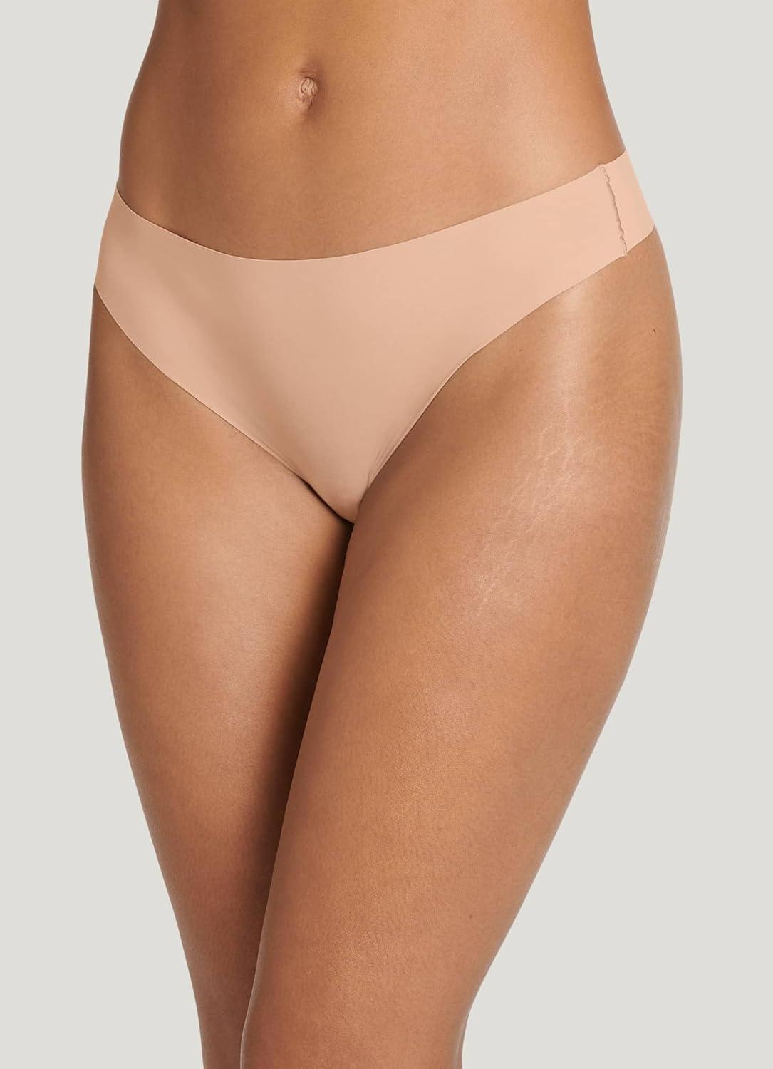 imageJockey Womens Underwear Invisible Edge Microfiber ThongLight