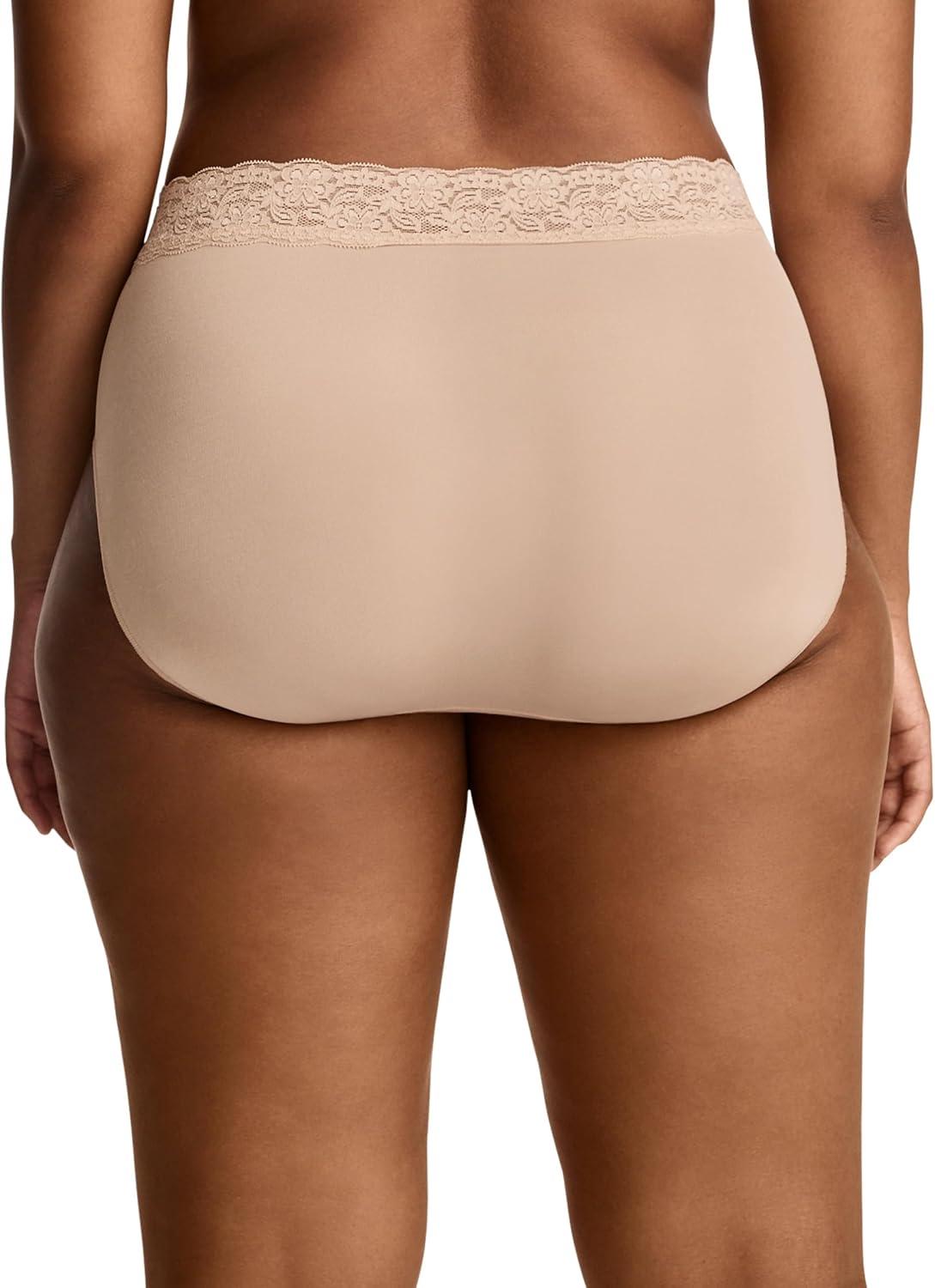 imageJockey Womens Underwear No Panty Line Promise Tactel Lace Hip BriefLight