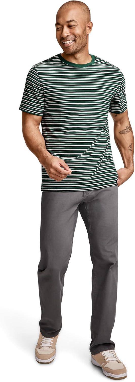 imageJockey Mens Casualwear Legacy Crew Neck TShirtPacific Stripe