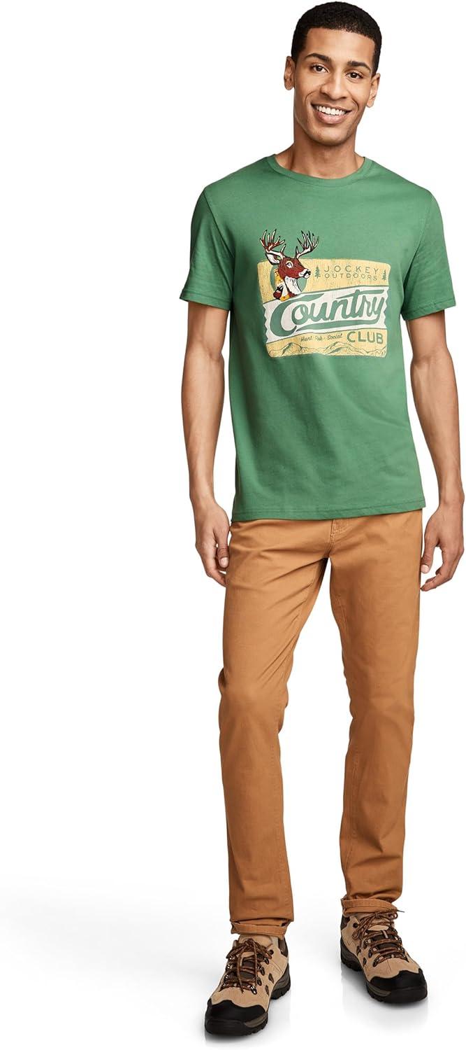 imageJockey Outdoors Mens Casualwear Graphic Crew Neck TShirtCountry Club