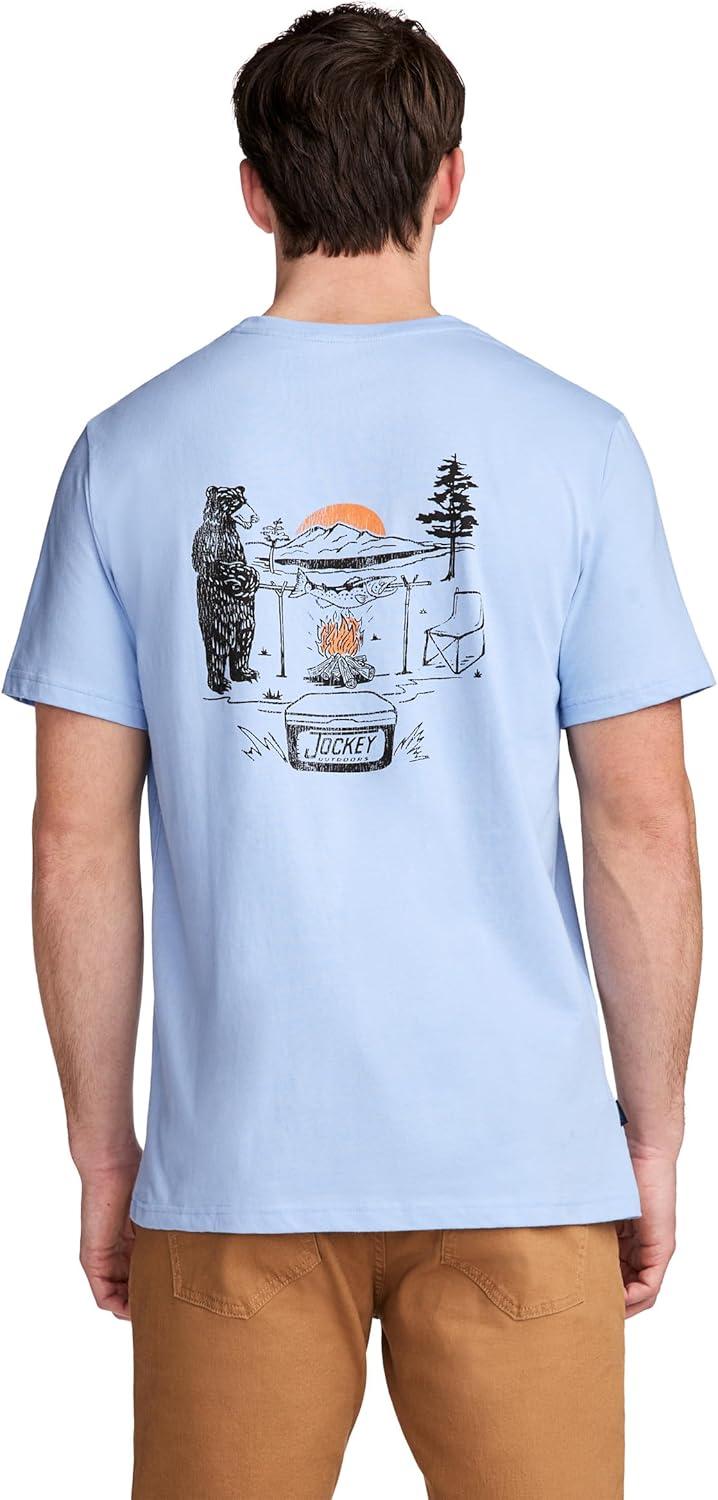 imageJockey Outdoors Mens Casualwear Graphic Crew Neck TShirtFriday Fish Fry