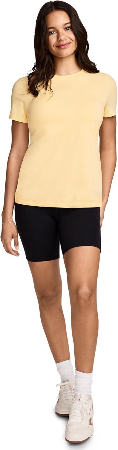 imageJockey Womens Activewear Organic Cotton Stretch Short Sleeve TeeSunsations