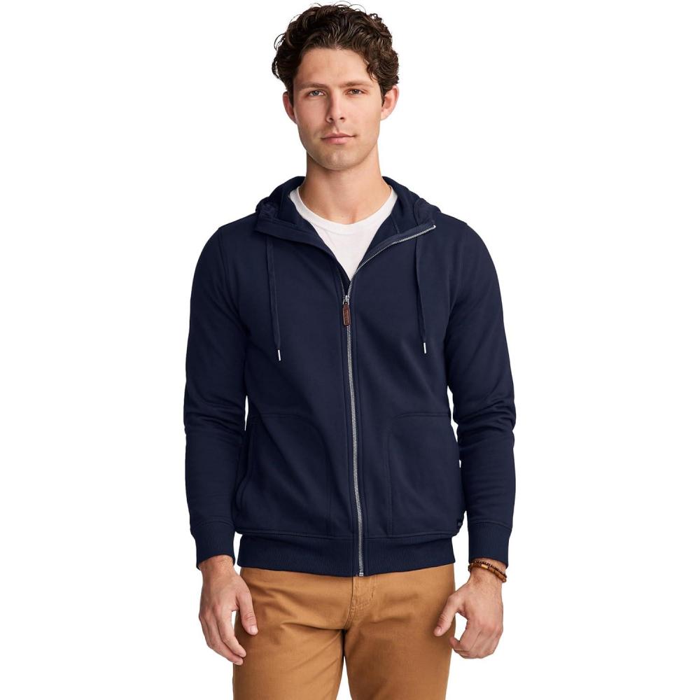 imageJockey Mens Casualwear Full Zip Fleece HoodieJockey Blue