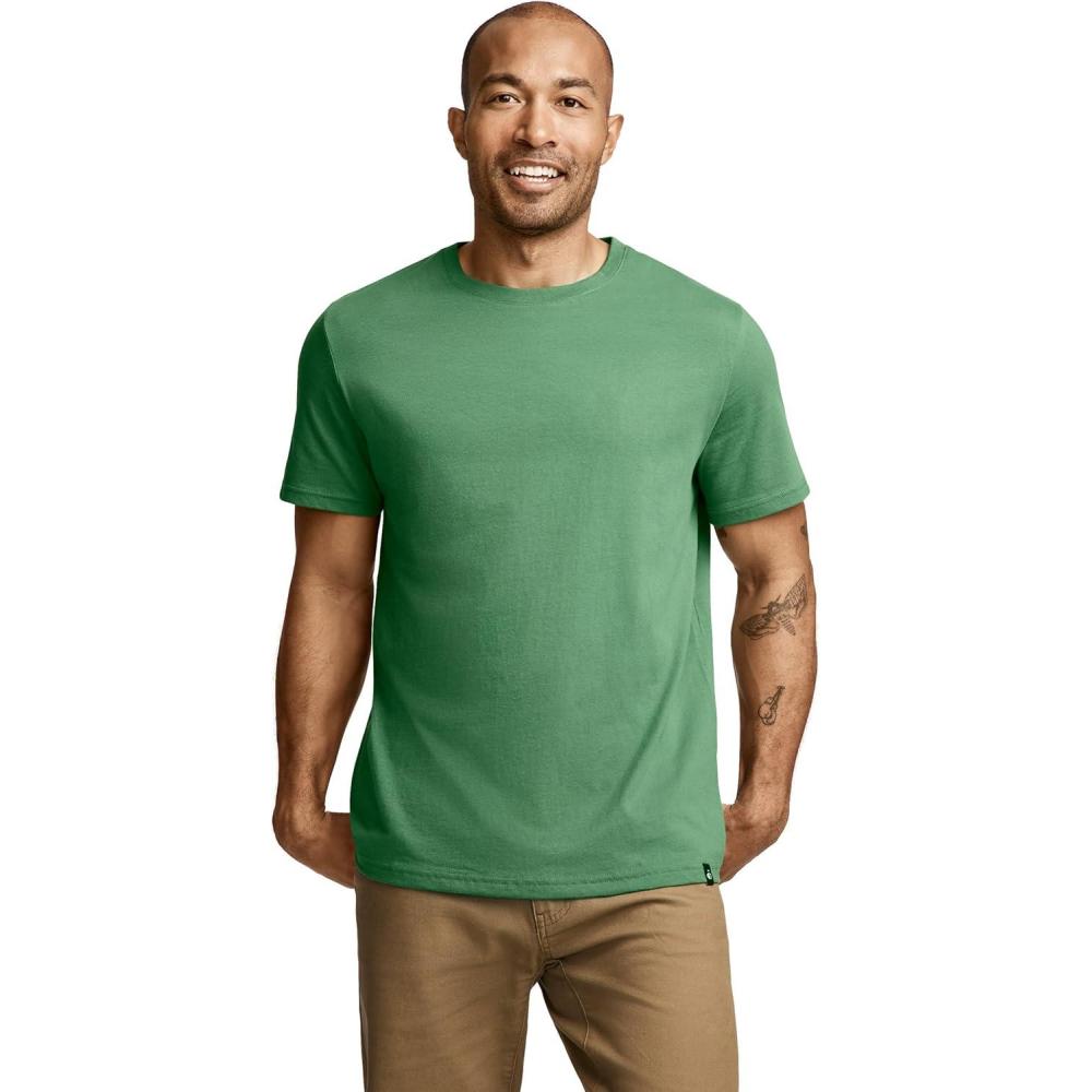 imageJockey Mens Casualwear Legacy Crew Neck TShirtBadge Green