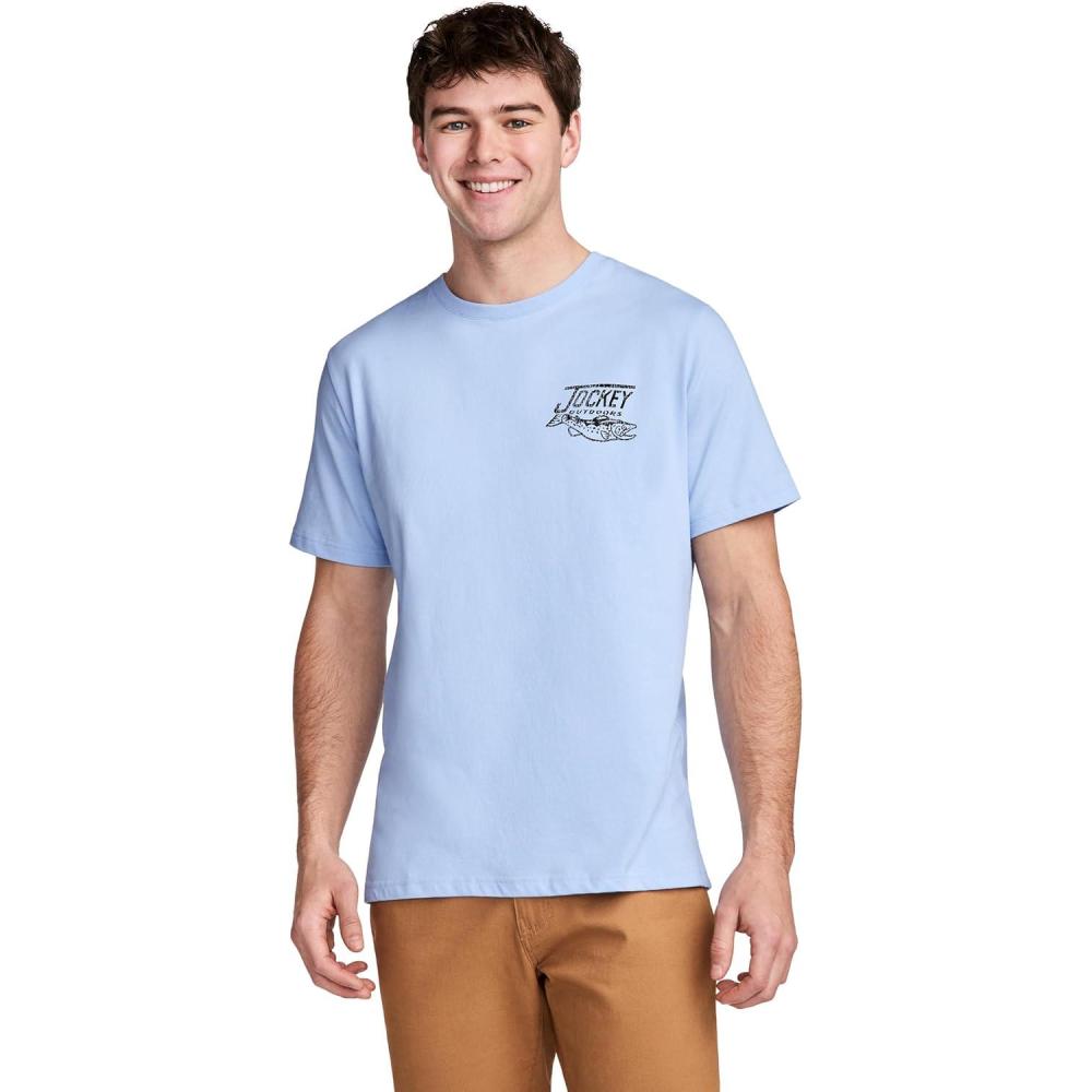 imageJockey Outdoors Mens Casualwear Graphic Crew Neck TShirtFriday Fish Fry