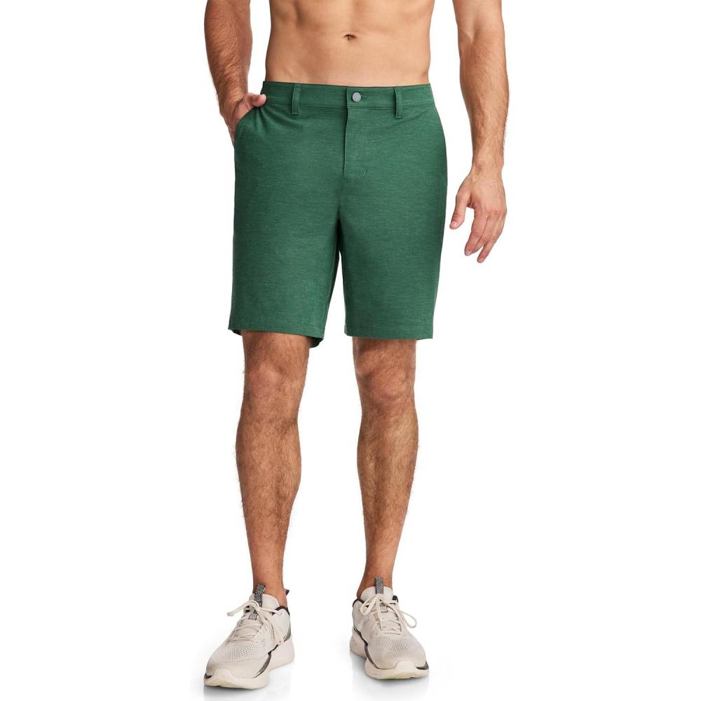 imageJockey Mens Activewear EverActive 9 Tech ShortGreen Symphony