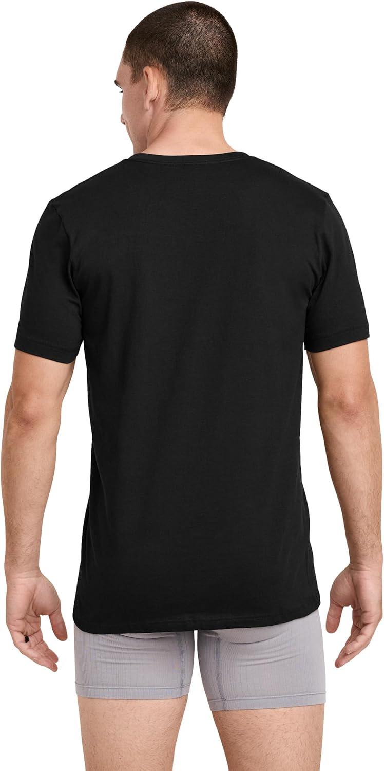 imageJockey Classic VNeck Undershirt 12 Pack 100 Cotton TShirts for MenBlack