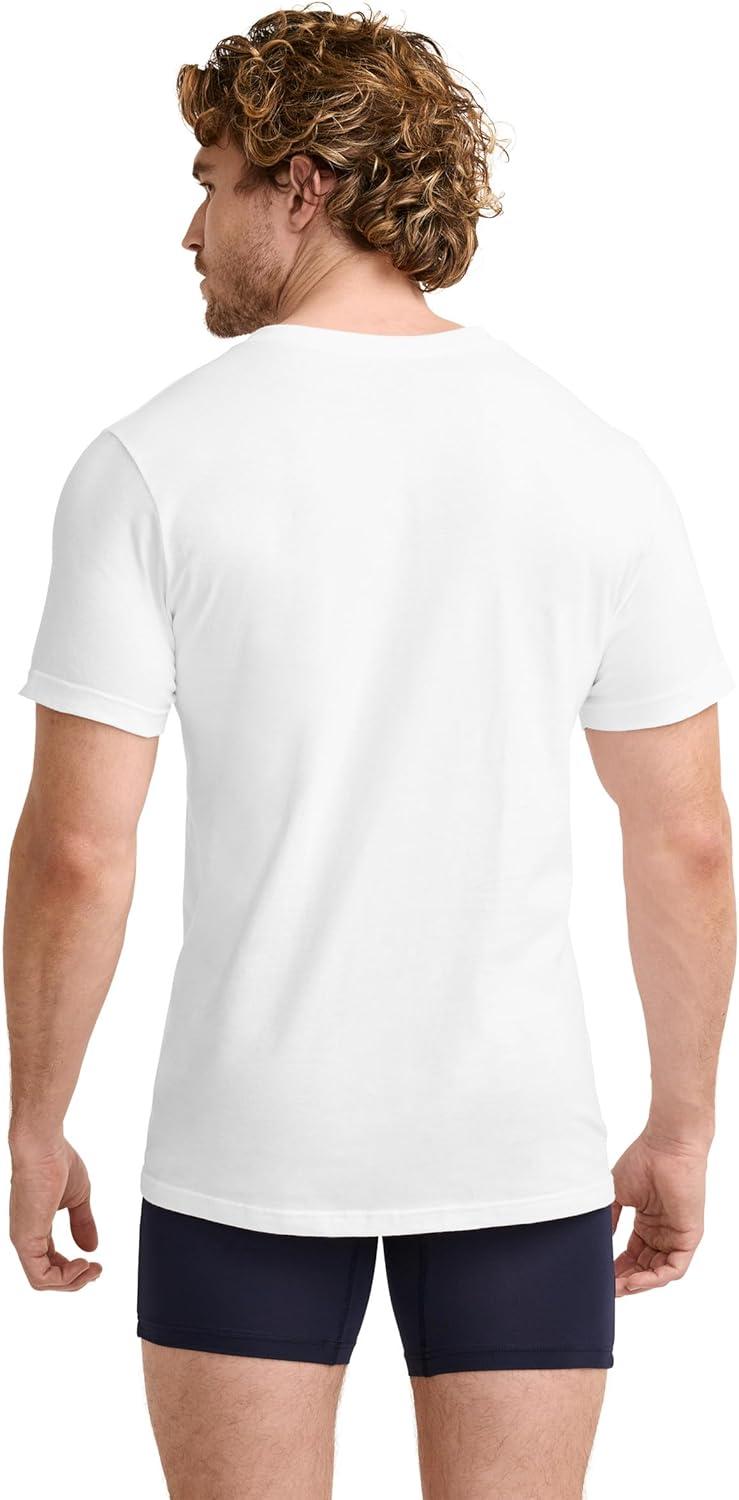 imageJockey Classic VNeck Undershirt 12 Pack 100 Cotton TShirts for MenWhite