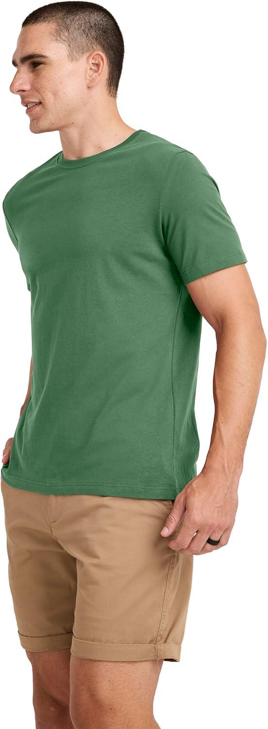imageJockey Mens Casualwear Made2Fit Crew Neck TShirtBadge Green
