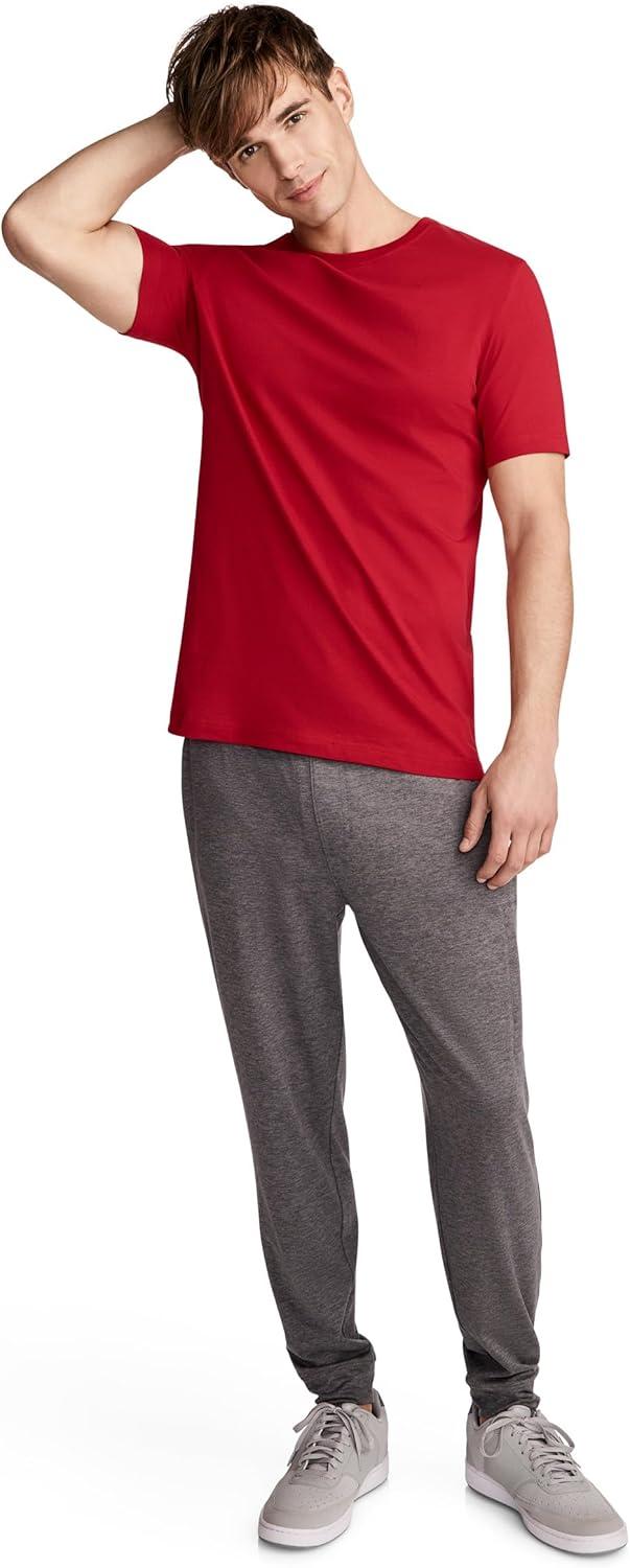 imageJockey Mens Casualwear Made2Fit Crew Neck TShirtRadiant Red
