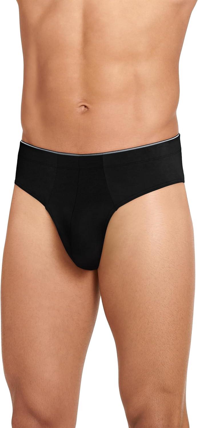 imageJockey Mens Underwear True Style Bikini 3 PackBlack