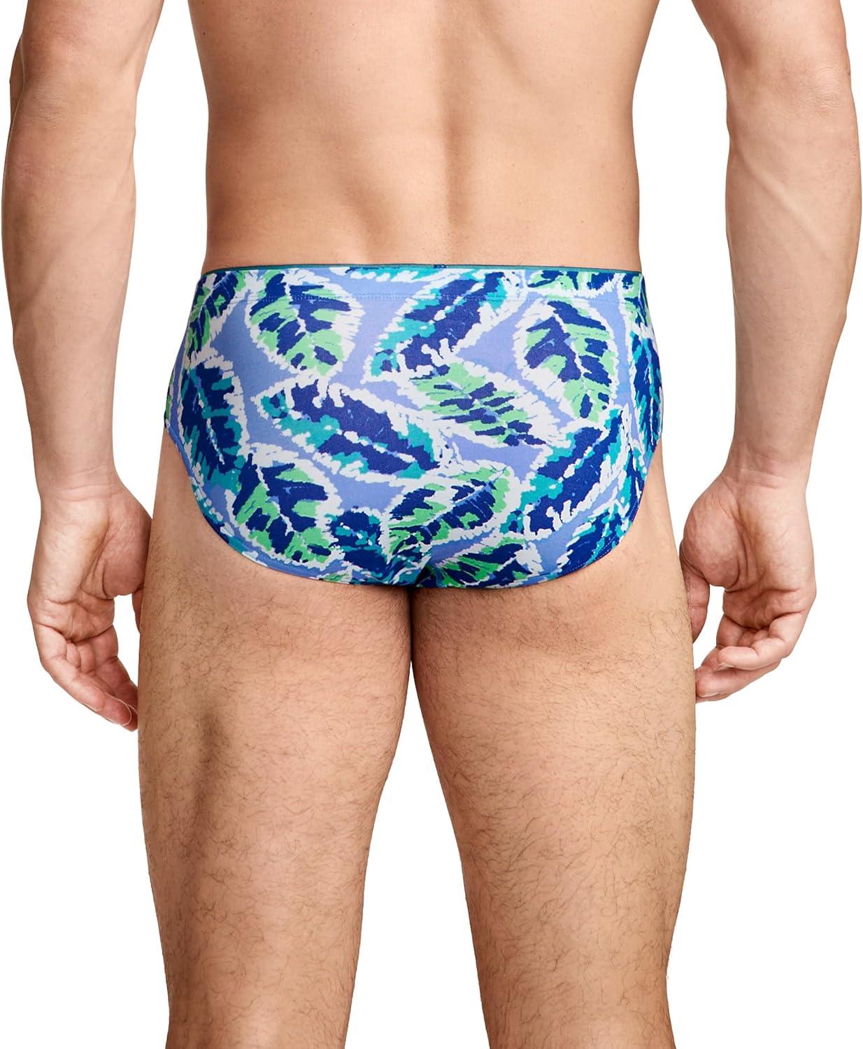 imageJockey Mens Underwear True Style Bikini 3 PackDrawn Leaves