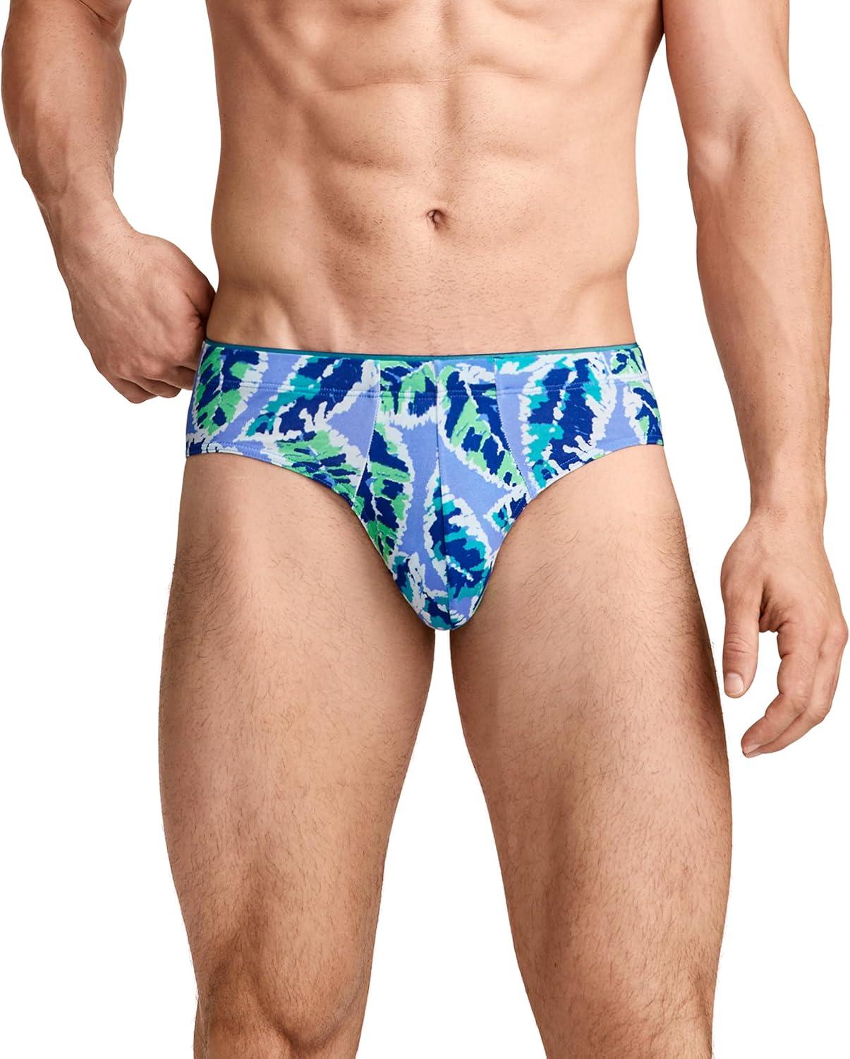 imageJockey Mens Underwear True Style Bikini 3 PackDrawn Leaves